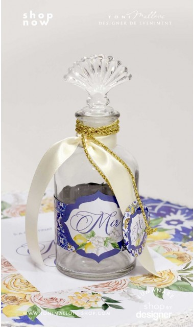 Trusou botez cu flori si lamai ideal pentru un botez vara Limoncello 4